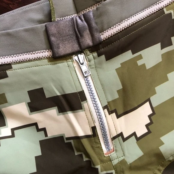 Green and Black Cargo Pants with Tapered Jogger Style - Picture 6 of 6